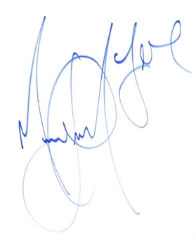 Michael Jackson 7" x 8.5" Autographed Cut (PSA/DNA)